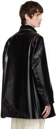 Maison Margiela Black Double-Breasted Coat