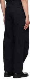 DEVOA Black Baggy Heavy Denim Jeans