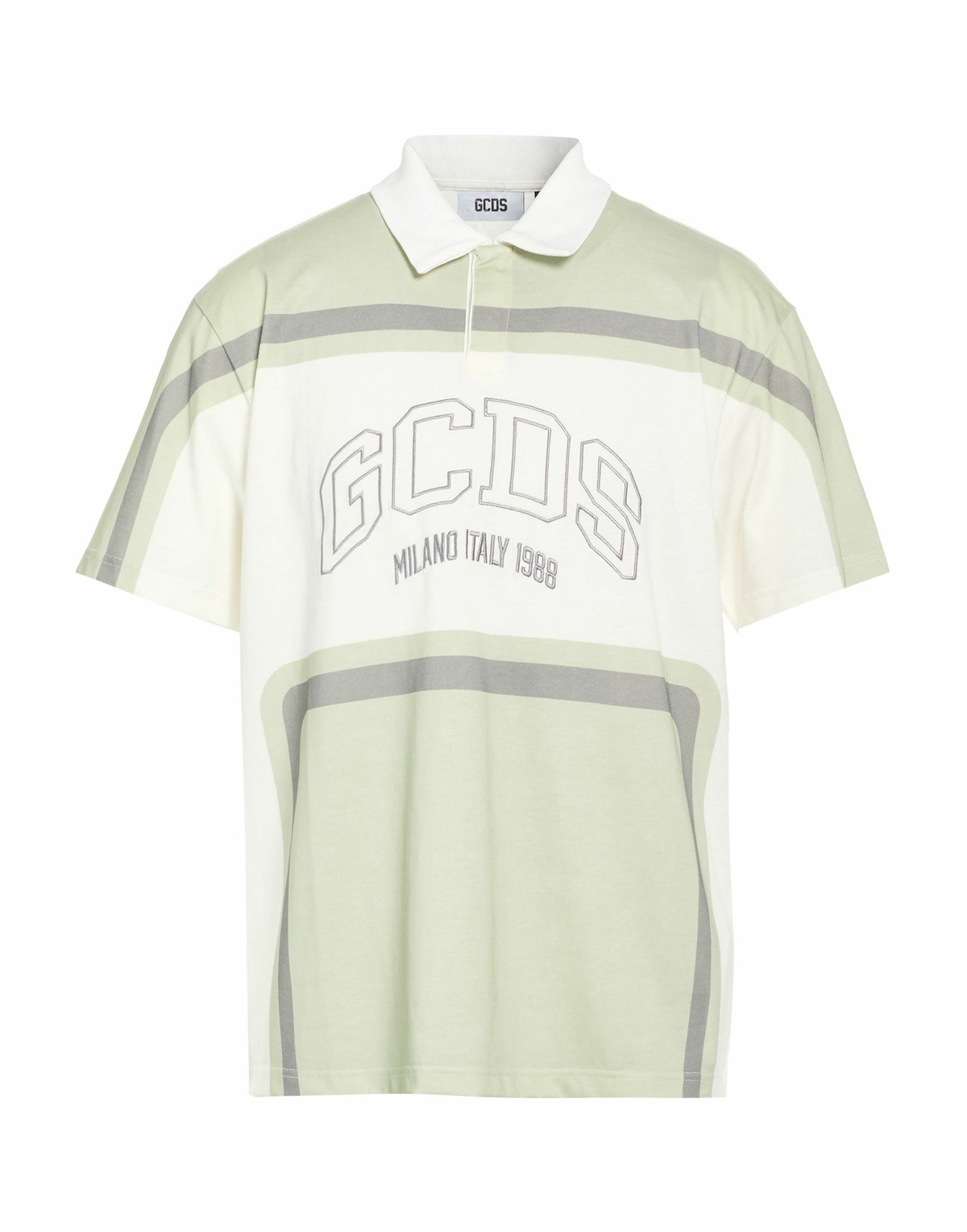 Gcds Mens Polo shirt in Sage green