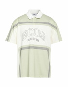 Gcds Mens Polo shirt in Sage green