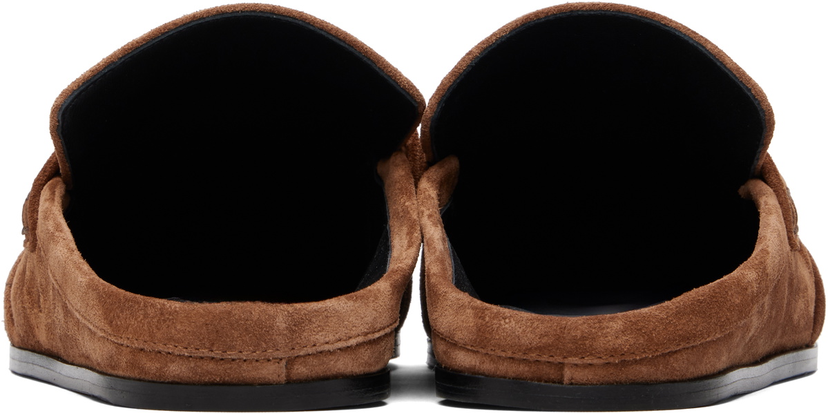 Jil Sander Tan Moc Toe Loafers
