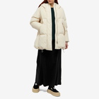 MM6 Maison Margiela Women's Padded Hood Jacket in Cream