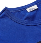 Schiesser - Striped Cotton-Jersey T-Shirt - Blue