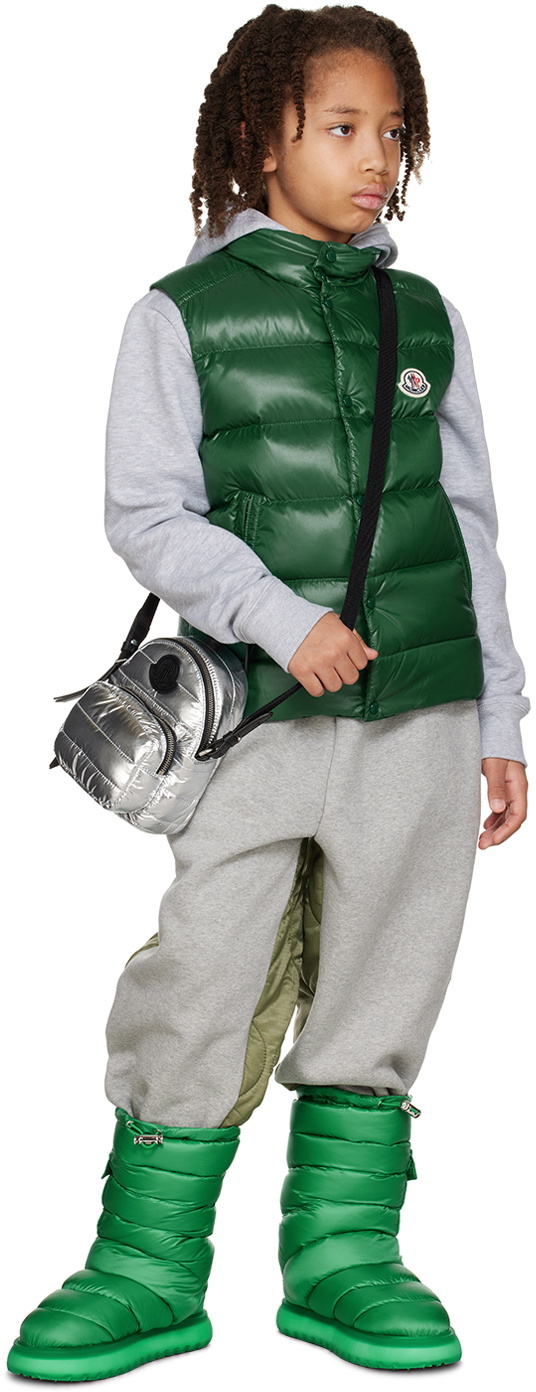Moncler Enfant Kids Green Down Vest