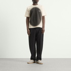 MM6 Maison Margiela Men's Spray Graphic T-Shirt in Cream