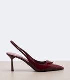 Prada Leather slingback pumps