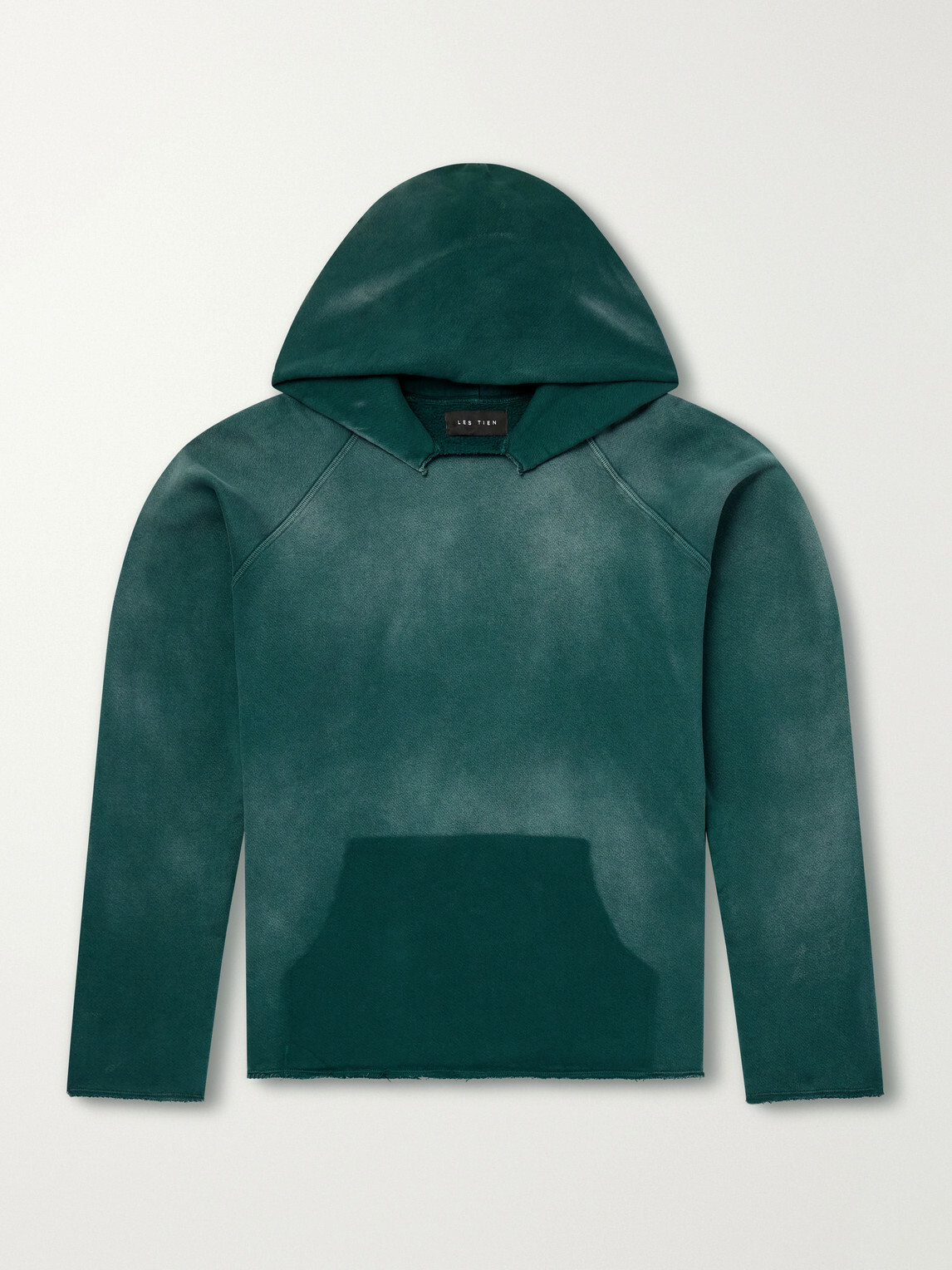 Les Tien - Cotton-Jersey Raglan Hoodie - Green