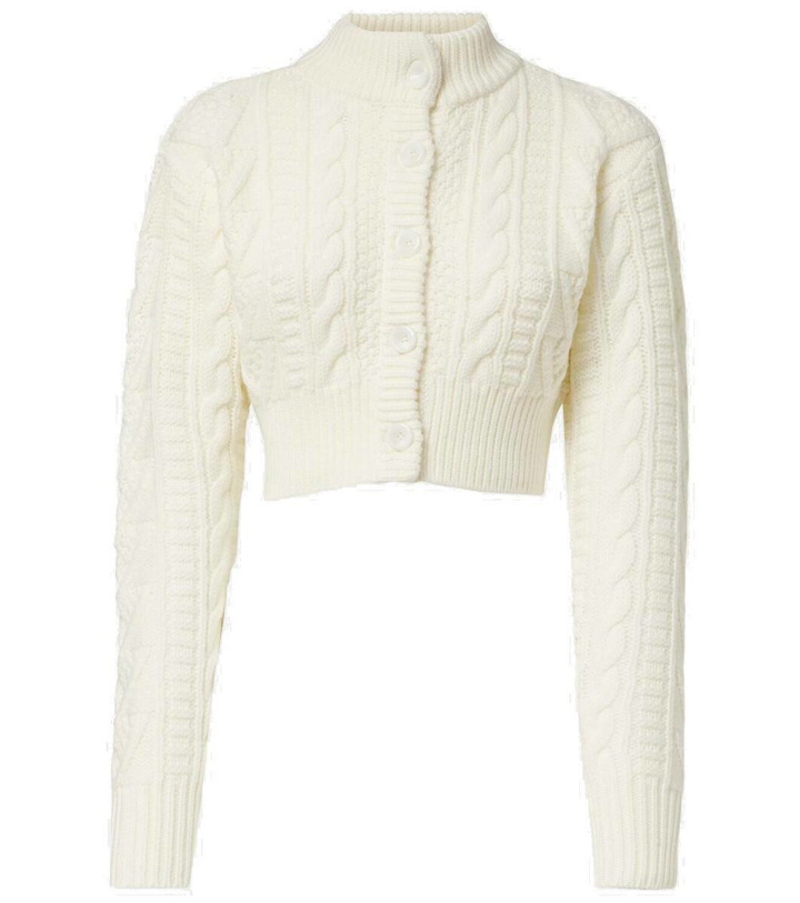 Photo: Emilia Wickstead Aleph wool cardigan