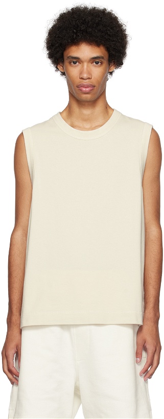 Photo: MHL by Margaret Howell Off-White Tennis-Tail Tank Top