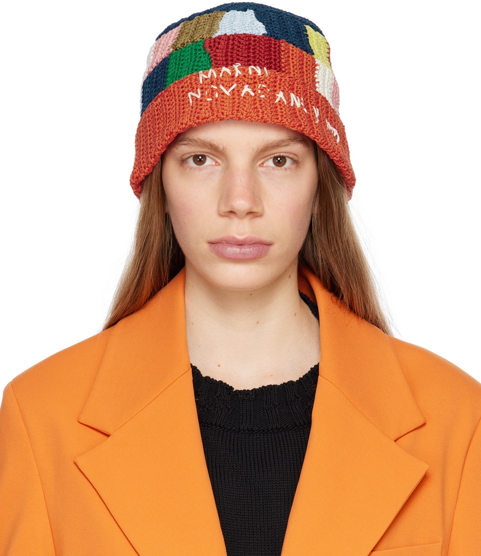 Marni Multicolor Embroidered Bucket Hat Marni