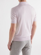 TOM FORD - Cashmere and Silk-Blend Polo Shirt - Pink