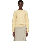 TONYWACK Yellow Superfine Wool Commando V-Neck Sweater