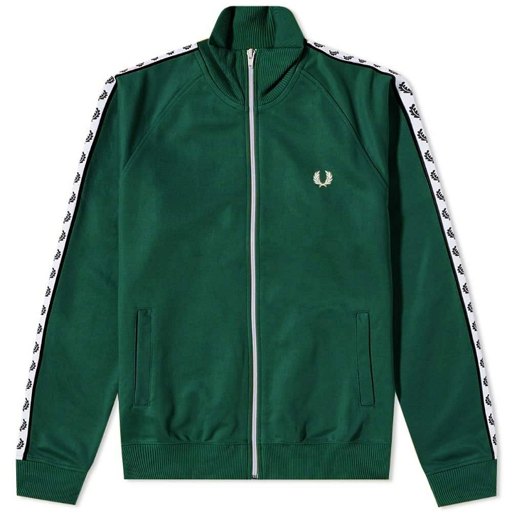 Photo: Fred Perry Authentic Men's Taped Track Jacket in Ivy