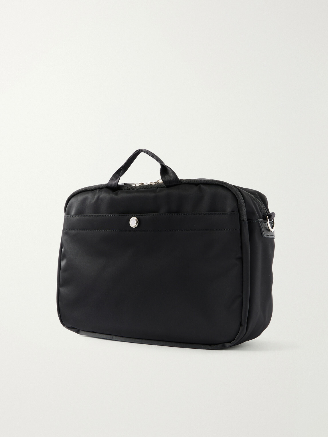 Master-Piece - Proress Leather-Trimmed Twill Messenger Bag