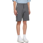 Dries Van Noten Grey Cotton Zip Shorts