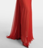 Maria Lucia Hohan Ariadne ruffled open-back gown