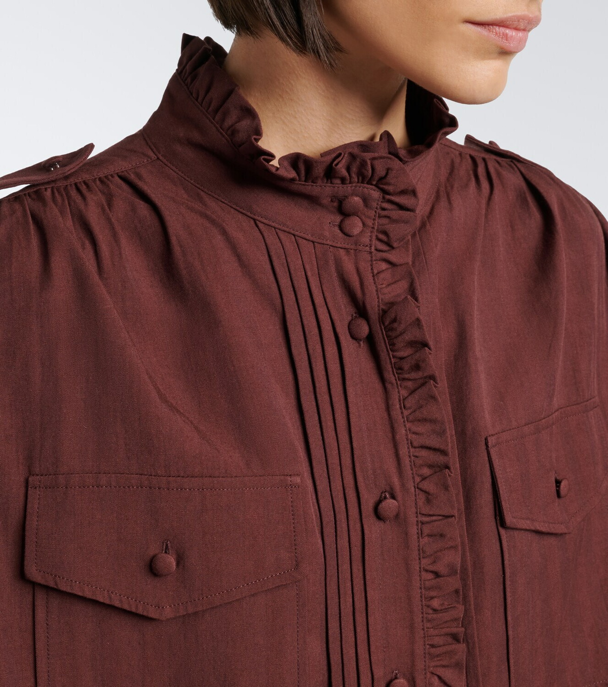 Xu Zhi Ruffled oversized blouse