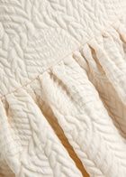 Clea Denver Jacquard Woven Midi Skirt Cream