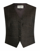 Officine Générale Womens Tailored Vest in Brown