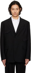 Feng Chen Wang Black Multi Slash Blazer