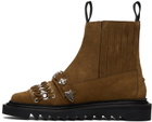 Toga Virilis Brown Suede Chelsea Boots