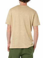 MC2 Saint Barth Man Beige Linen Jersey T-shirt Ecstasea With Pocket