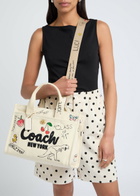 Coach Cargo Embroidered Canvas Tote - White - One Size