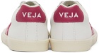 Veja White & Pink Esplar Sneakers