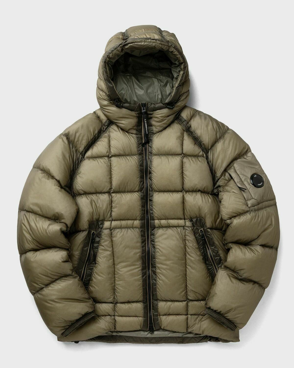 C.P. Company D.D. Shell Hooded Down Puffer Jacket Grey Mens Down & Puffer Jacket