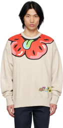 Kenzo Gray Kenzo Paris Boke Boy Sweatshirt