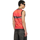Diesel Red & Black T-Hessa Tank Top