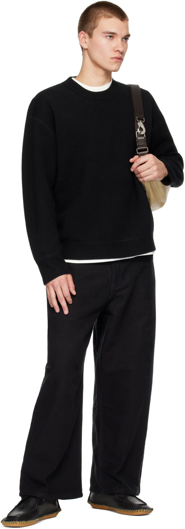 Studio Nicholson Black Moray Knit Sweater