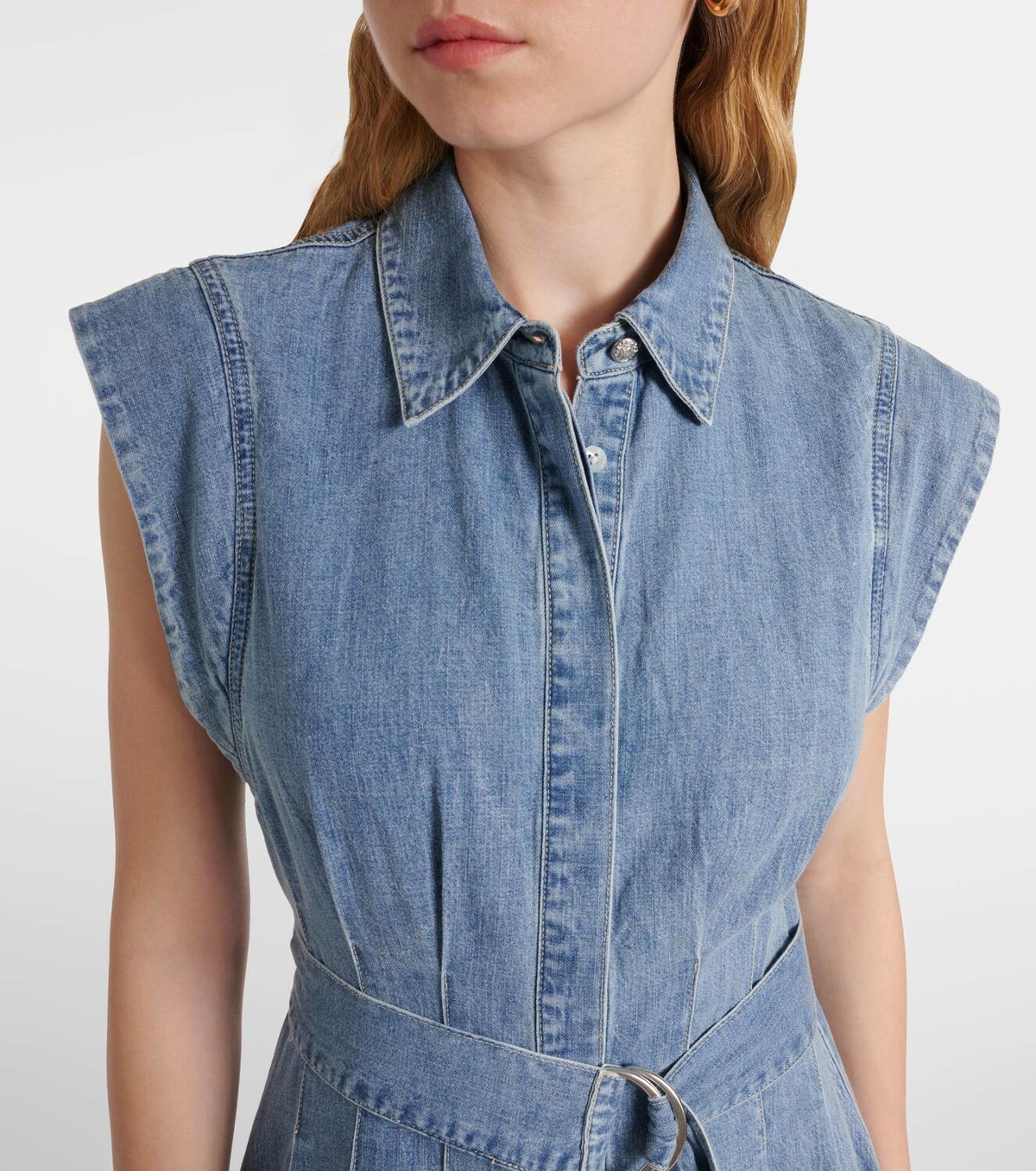 Veronica Beard Fuller denim midi dress Veronica Beard
