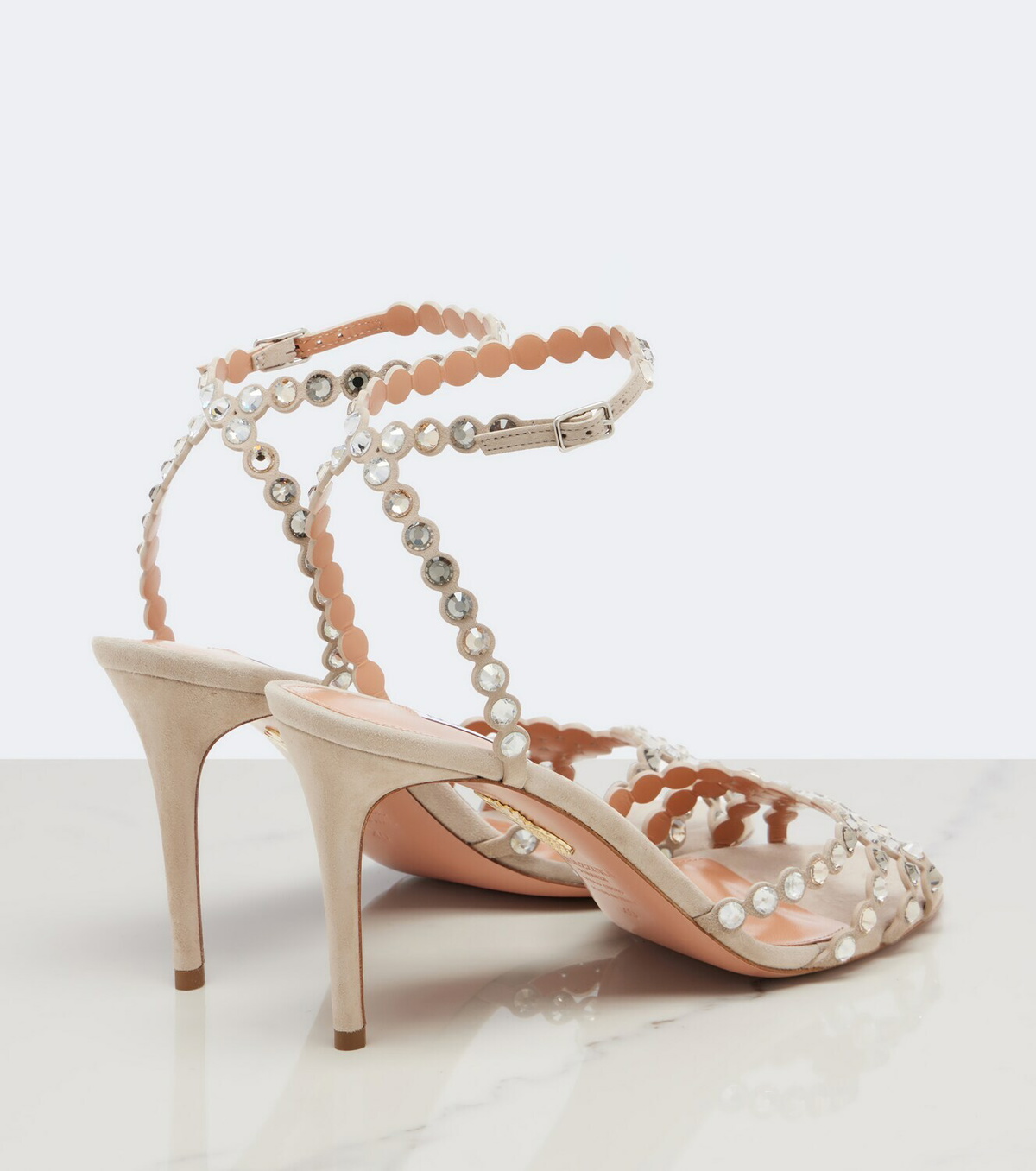 Aquazzura Tequila embellished suede sandals