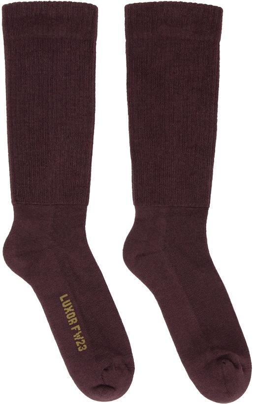 Photo: Rick Owens Purple Logo Socks