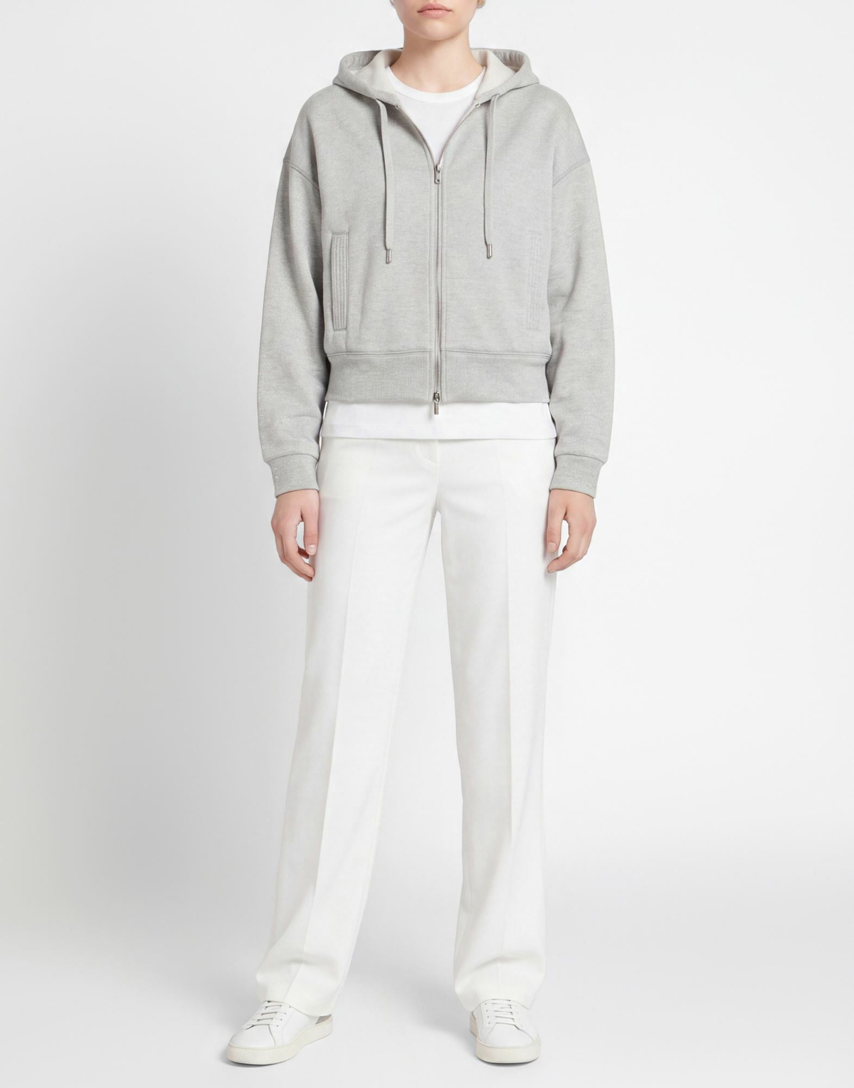 Peserico Womens Sweatshirt in Grey