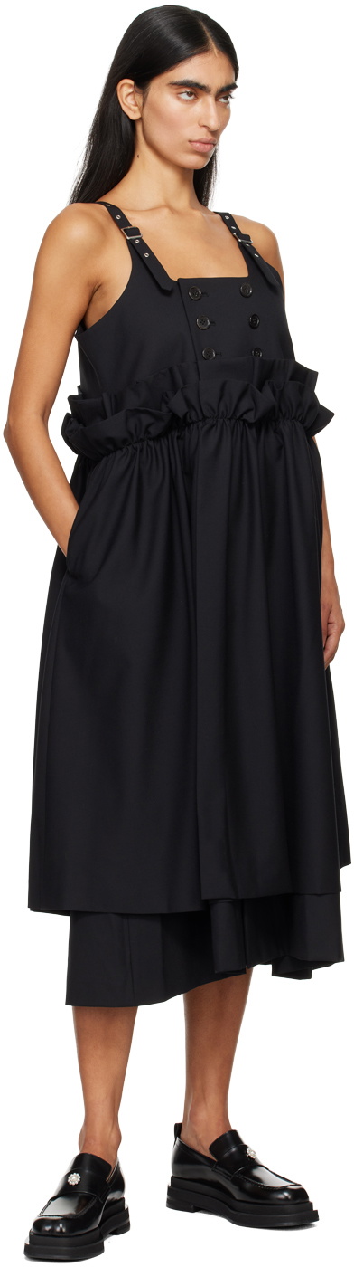 Noir Kei Ninomiya Black Layered Maxi Dress