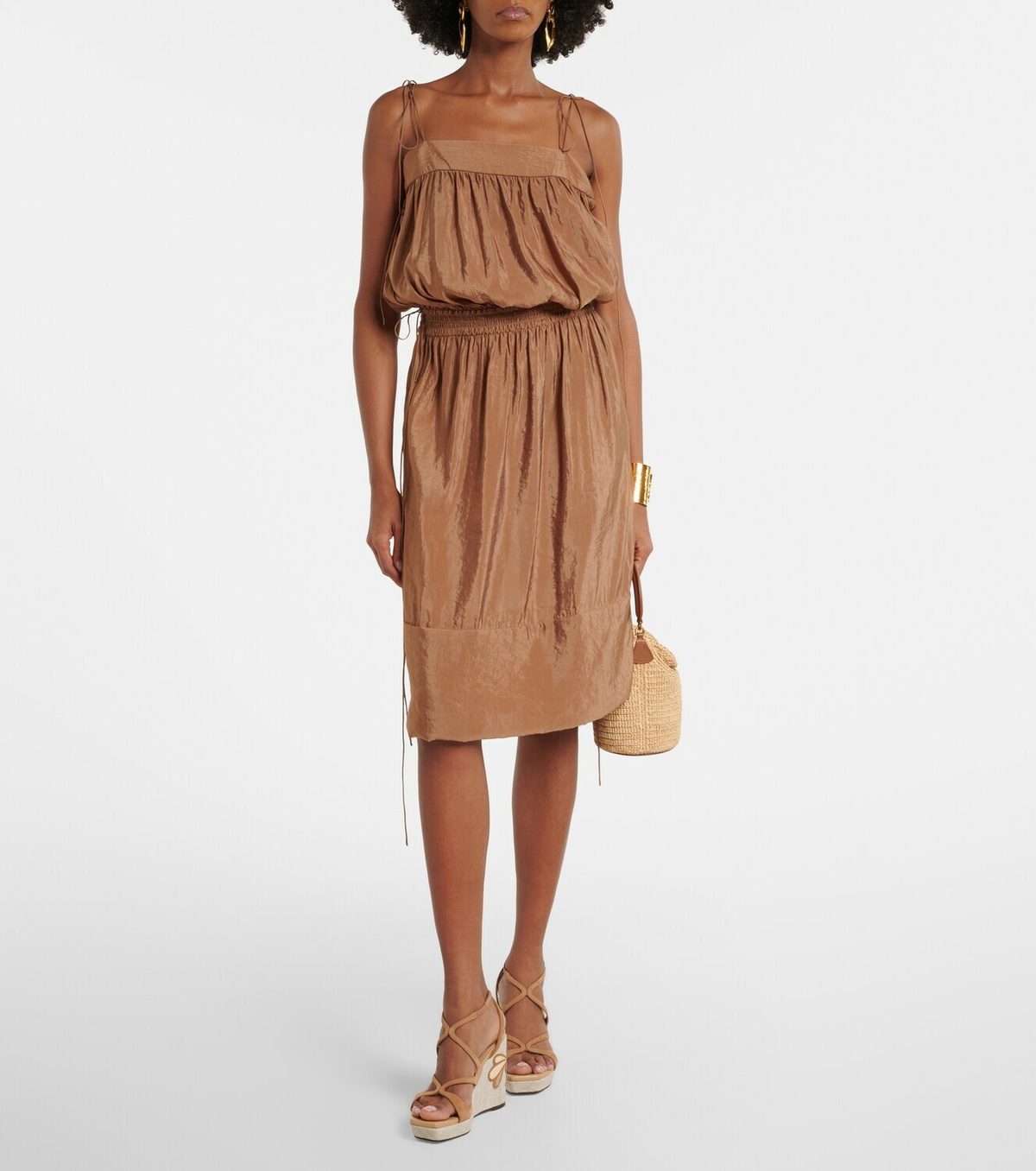 Jimmy Choo Ayla leather espadrille wedges