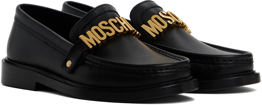 Moschino Black College Loafers