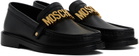 Moschino Black College Loafers