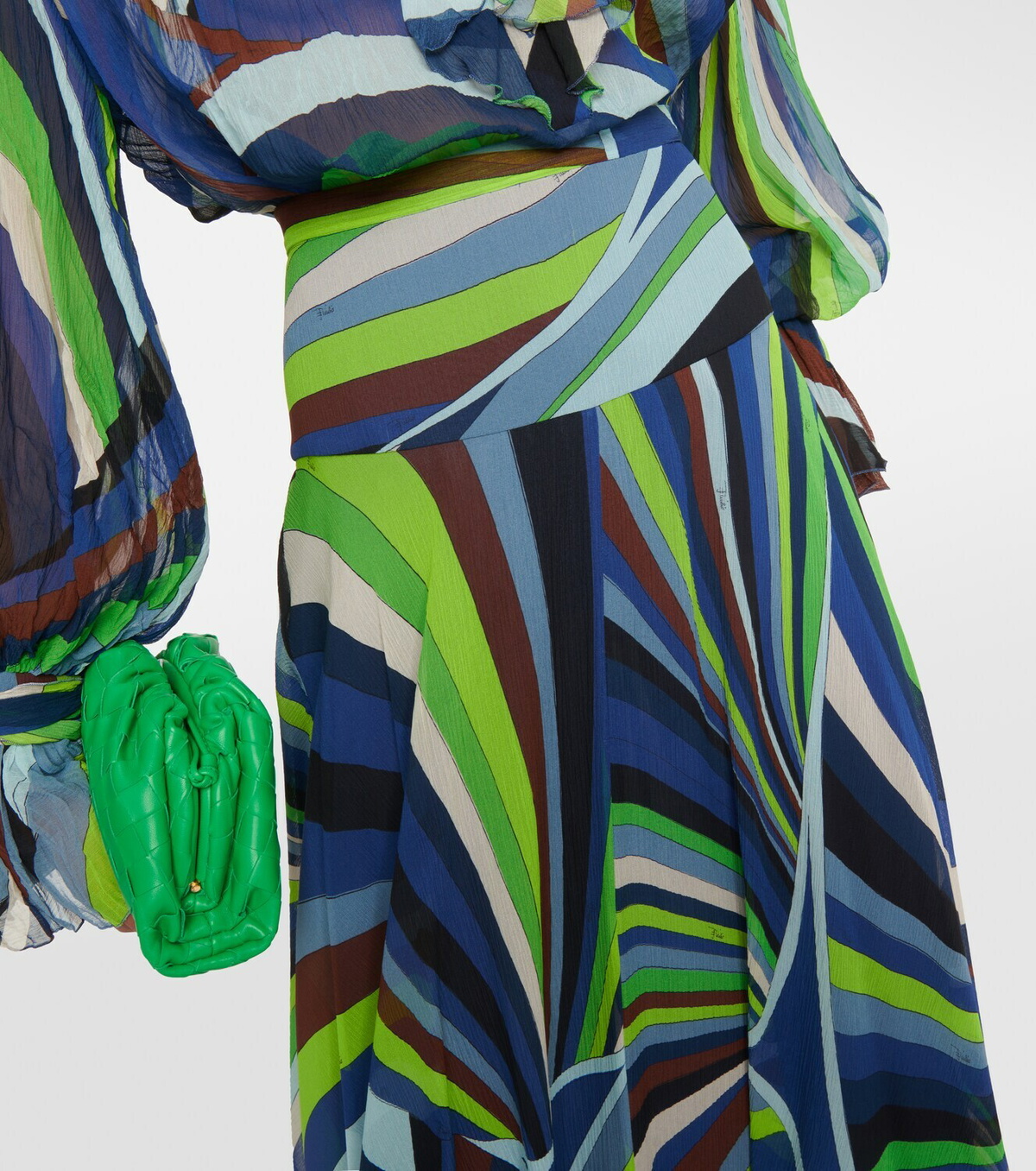 Pucci Printed silk chiffon maxi skirt Emilio Pucci