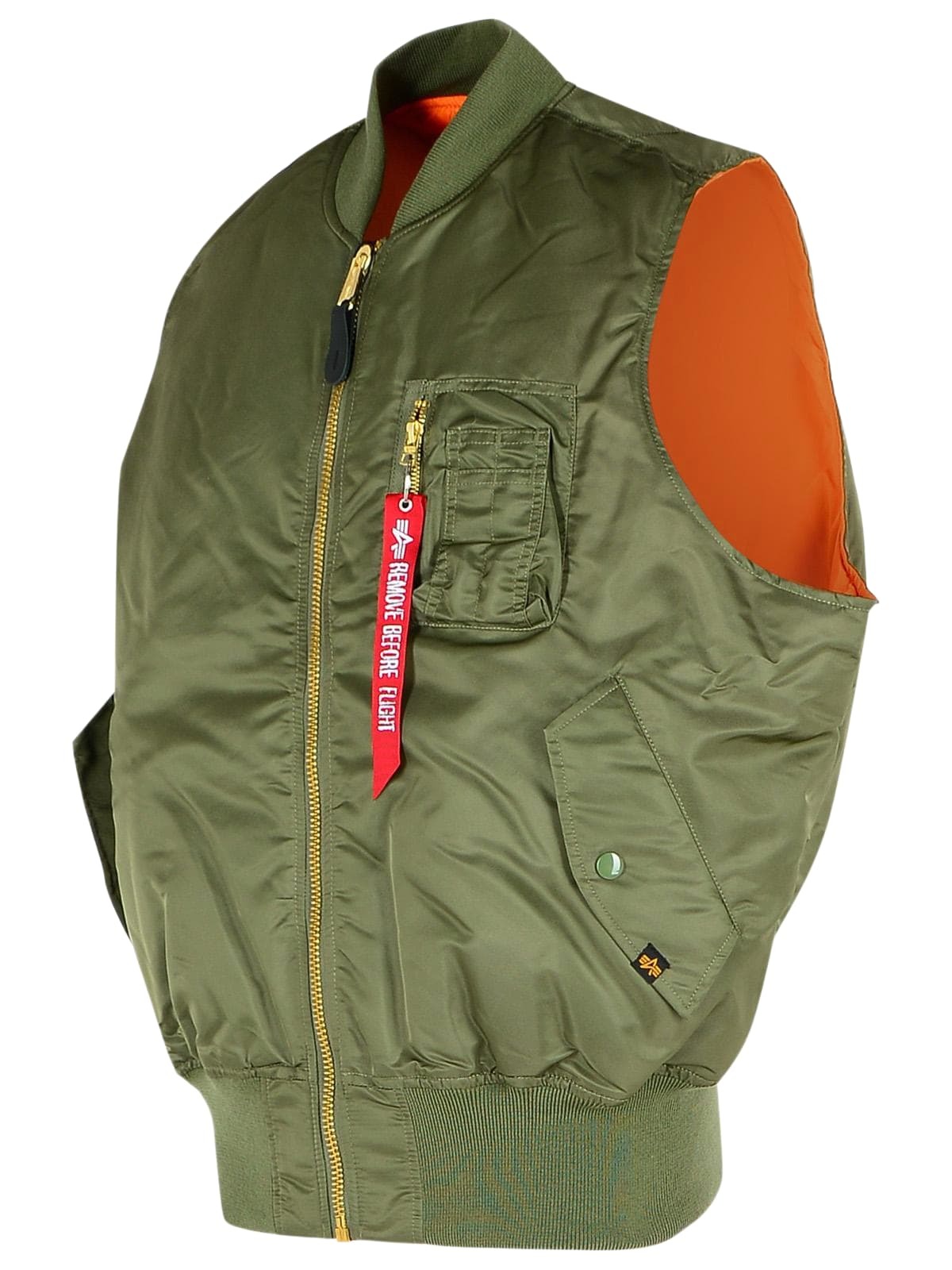 Alpha Industries Green Nylon Vest