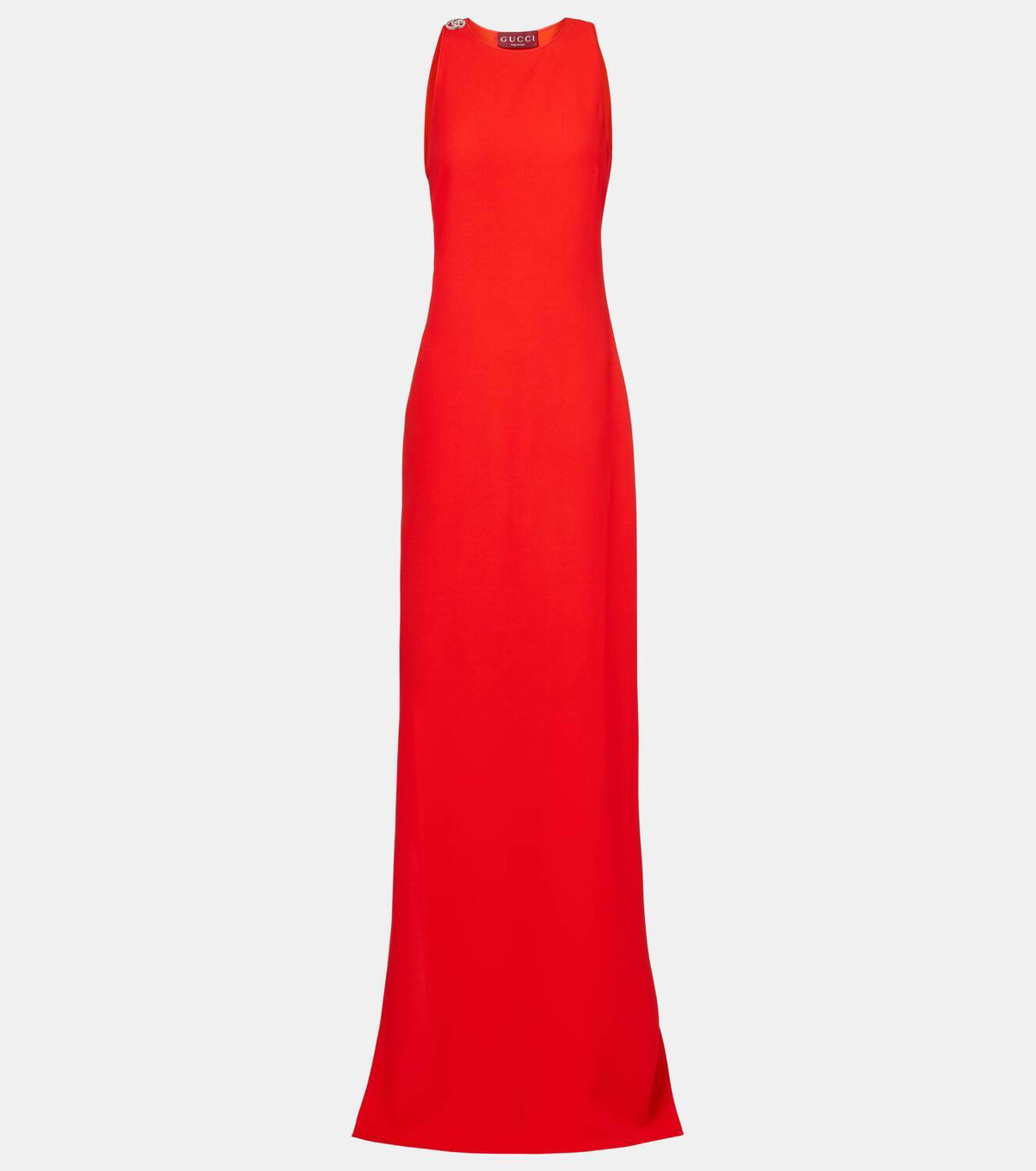 Gucci GG crystal-embellished crêpe gown