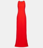 Gucci GG crystal-embellished crêpe gown