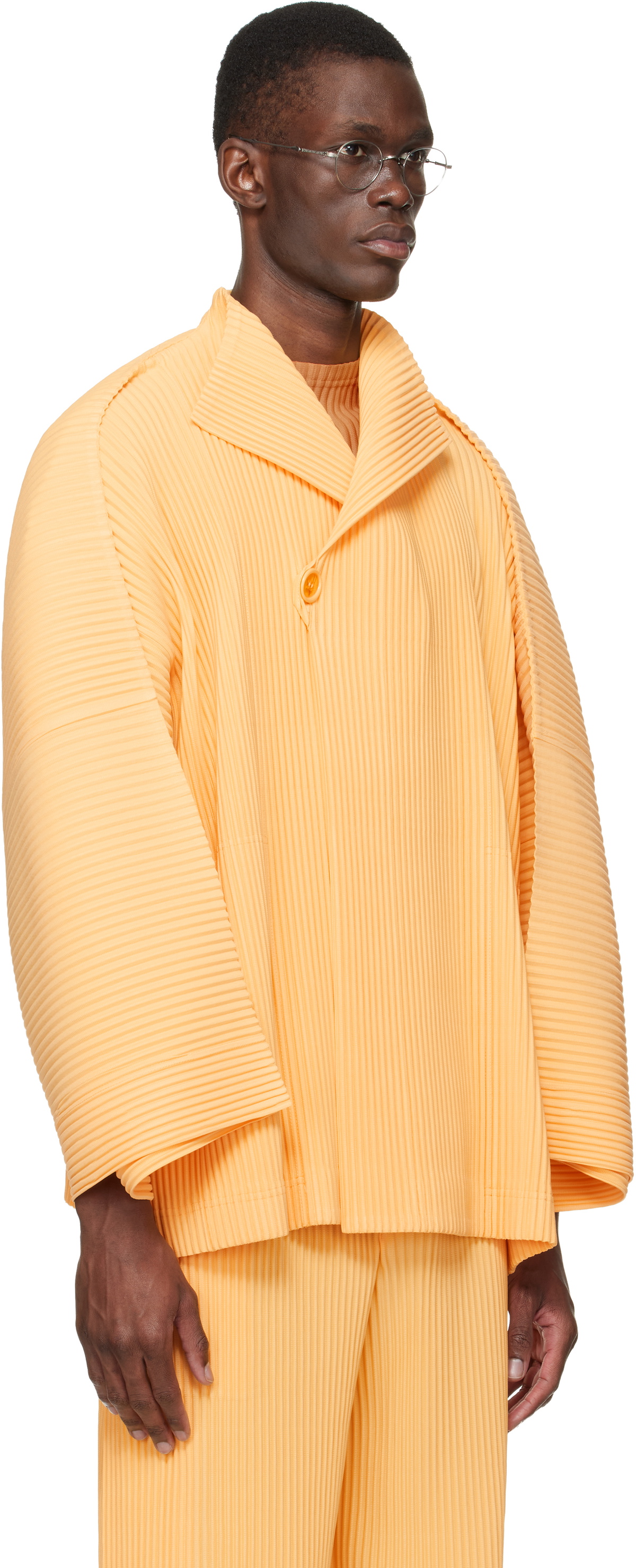 HOMME PLISSÉ ISSEY MIYAKE Yellow Wear Or Wrap Jacket