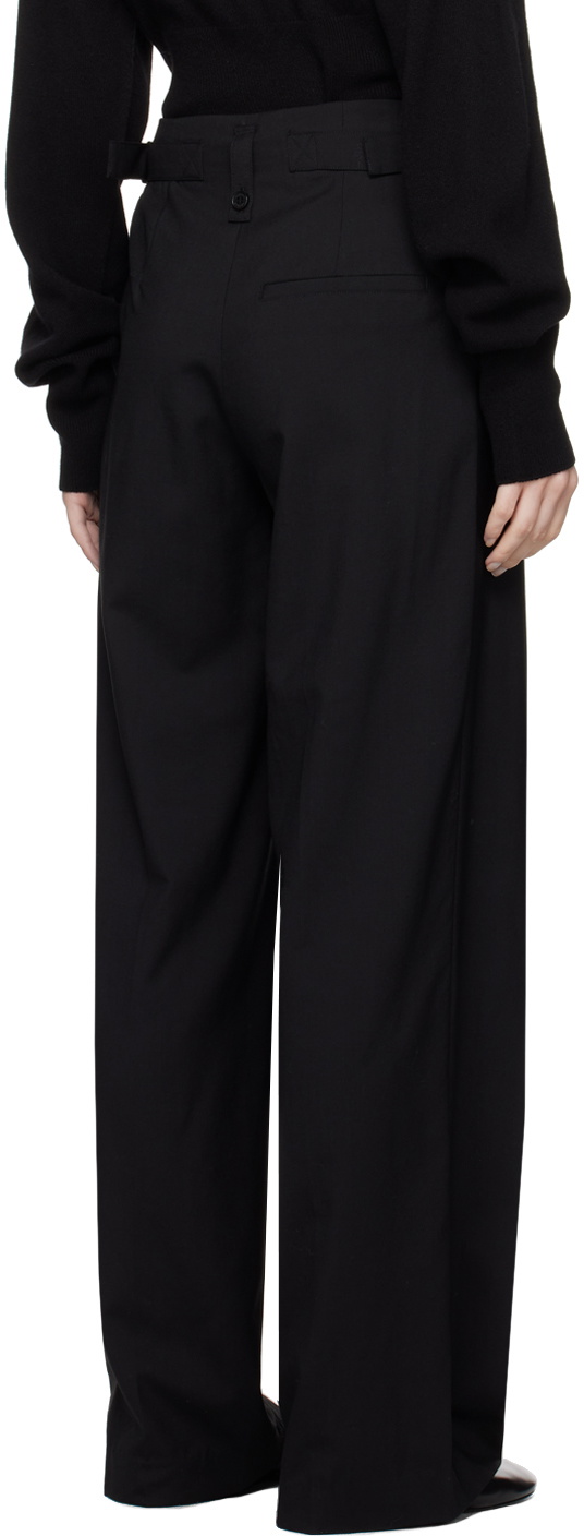 LOW CLASSIC Black Wide-Leg Trousers