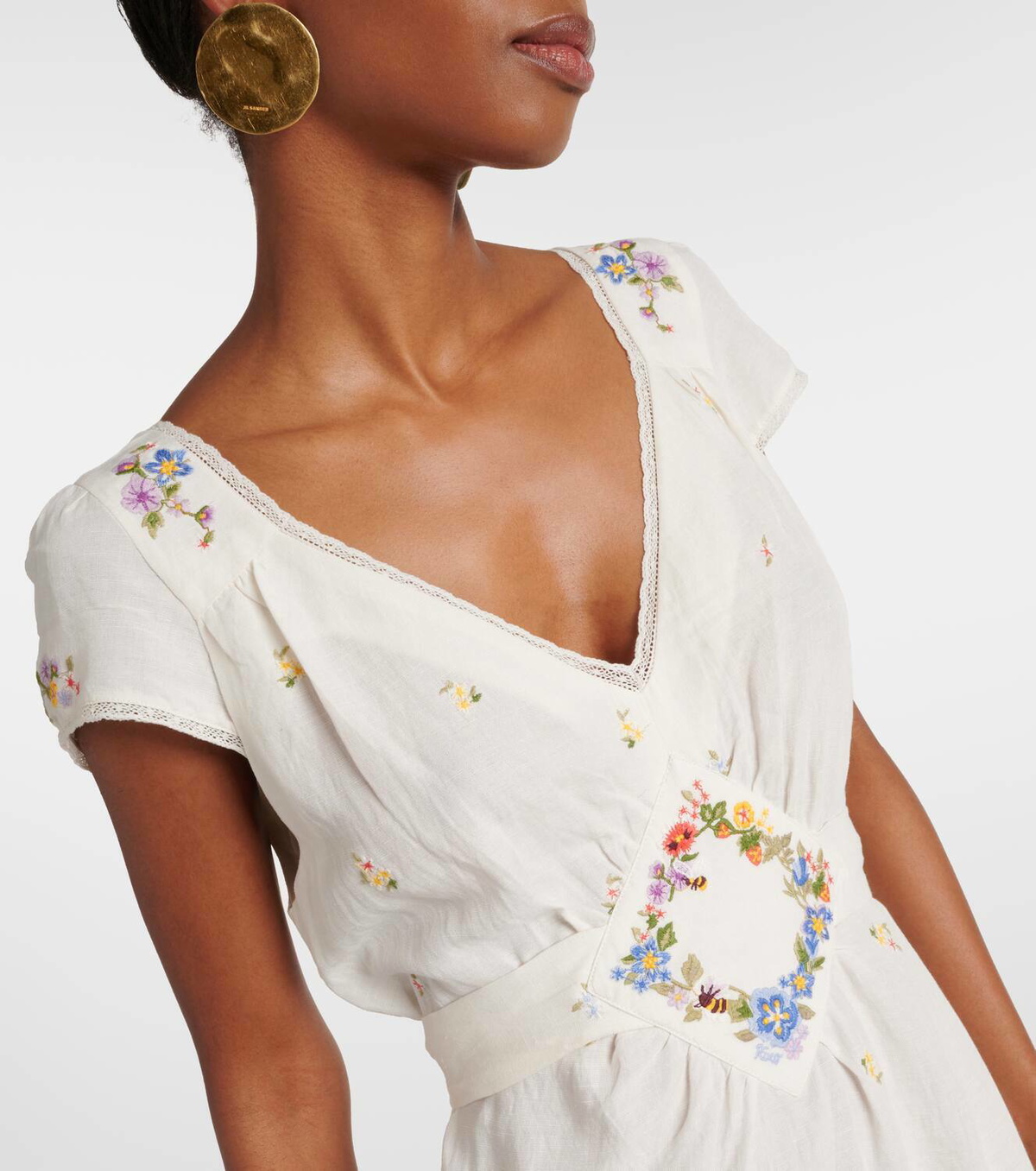 Rixo Carey embroidered maxi dress Rixo