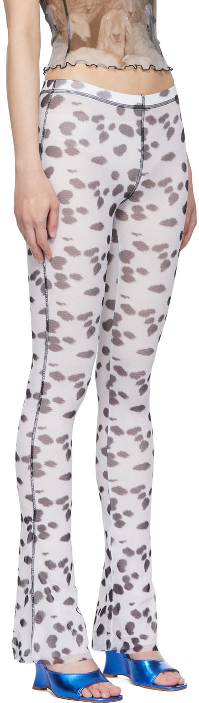 PRISCAVera White Nylon Lounge Pants