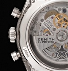 Zenith - El Primero Chronomaster 42mm Stainless Steel and Alligator Watch - Black