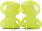 Alexander Wang Yellow Julie 105mm Nylon Tubular Heeled Sandals